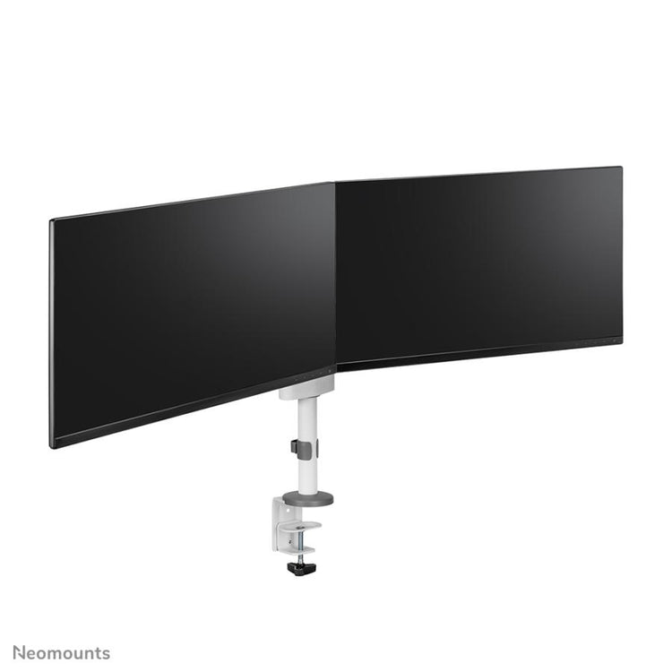 Neomounts DS60-425WH2 DESK-Mount, 2x 27 Zoll 8 kg, Neigung drehen drehen, 100x100 mm, weiß