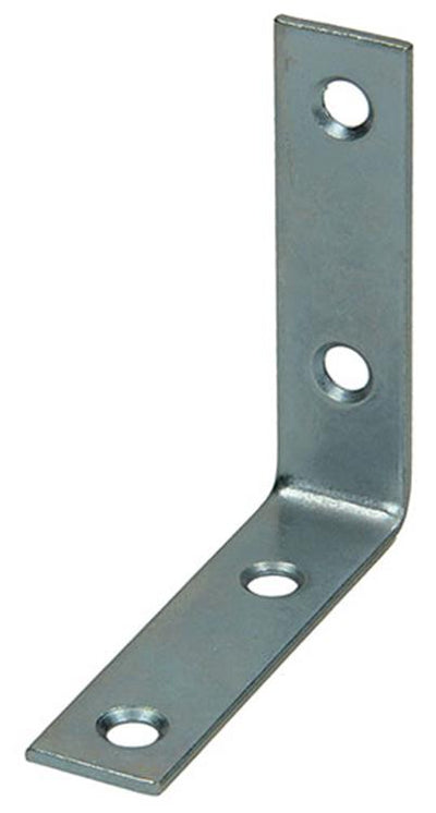 Mack 1013296 - 4 gefaltete Quadrate verzinkt 55x55x15x2mm | 10 Stück