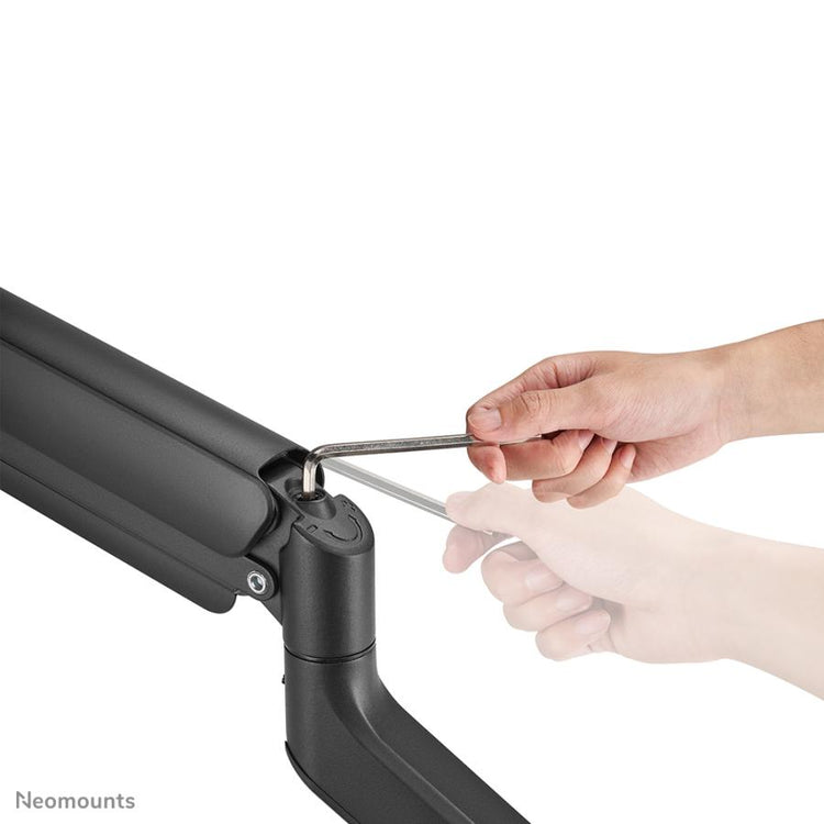 Neomounts DS70PLUS-450BL1 Vollbewegungsmonitor Arm-Tischhalterung, 17-42, 18 kg, 100x100 mm, Schwarz