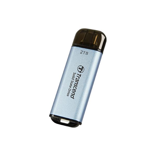 Transzend Transcend TS2TET300C ESD300C externe SSD, 2 TB, USB-Typ-C, 10 Gbit / s, 1050 950 MB S, Blau