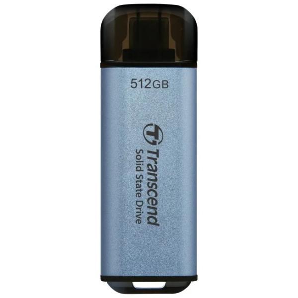 Transzend Transcend TS2TET300C ESD300C externe SSD, 2 TB, USB-Typ-C, 10 Gbit / s, 1050 950 MB S, Blau
