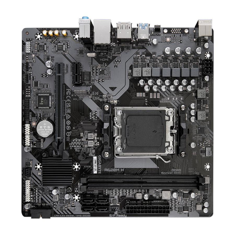 Gigabyte Gigabyte A620m H, MATX, AMD AM5, A620, DDR5, 96 GB, USB 3.2 Gen 1, M.2, Gbe Lan