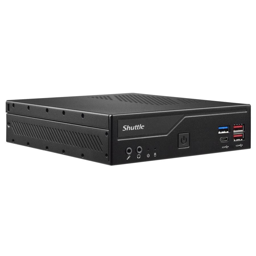 Shuttle Shuttle DH670V2 Mini -PC Barebone, LGA1700, H670, DDR4, 2x HDMI, 2x DP, 2x 2,5 g LAN, 8x USB, 24 7