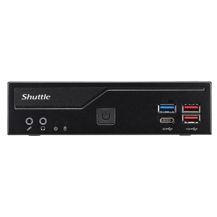 Shuttle Shuttle DH670V2 Mini -PC Barebone, LGA1700, H670, DDR4, 2x HDMI, 2x DP, 2x 2,5 g LAN, 8x USB, 24 7