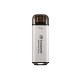 Transzend Transzend TS512GED300S ESD300S External SSD, 512 GB, USB-Typ-C, 10 Gbit / s, 1050 950 MB S., Silber - afbeelding 1