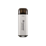 Transcend Transcend TS1TET300S ESD300S External SSD, 1 TB, USB Typ-C, 10 Gbit / s, 1050 950 MB S, Silber - afbeelding 1