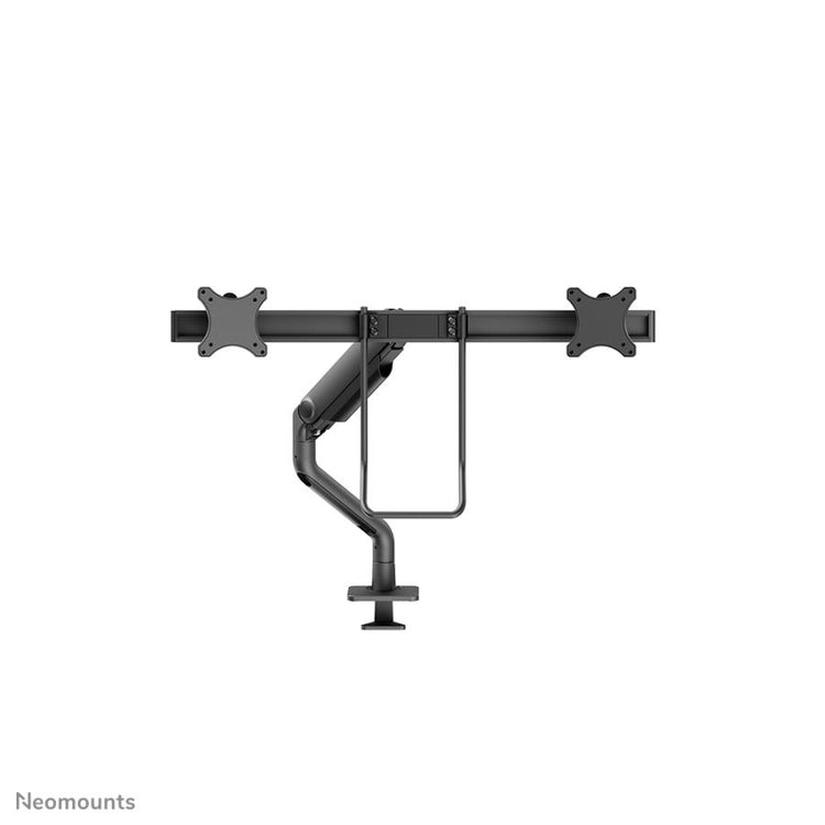 Neomounts DS75S-950BL2 Vollbewegungs-Schreibtischhalterung, 2x 17-27, 8 kg, 100x100 mm, schwarz