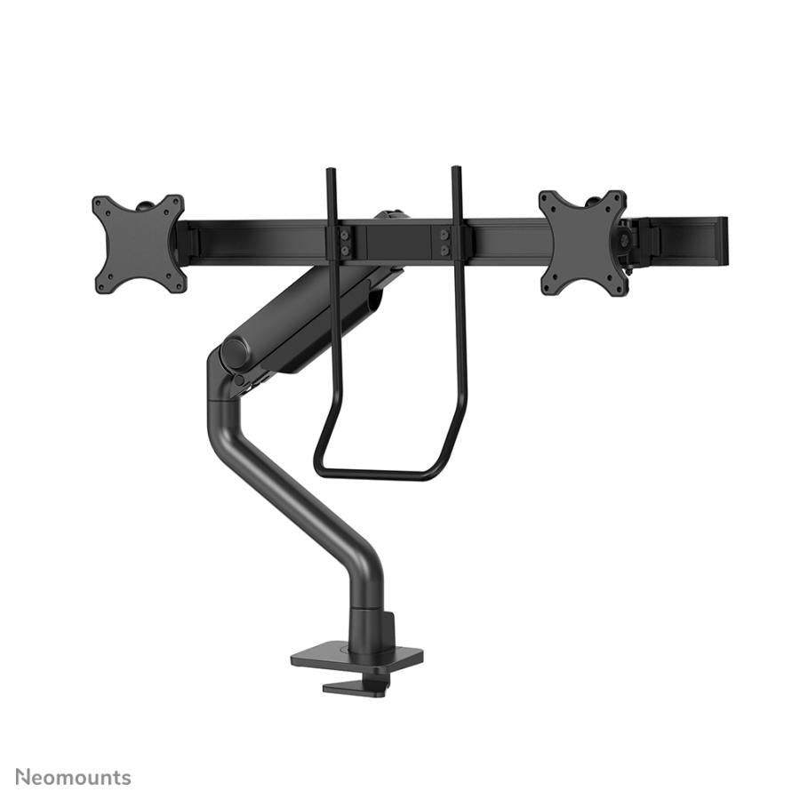 Neomounts DS75S-950BL2 Vollbewegungs-Schreibtischhalterung, 2x 17-27, 8 kg, 100x100 mm, schwarz