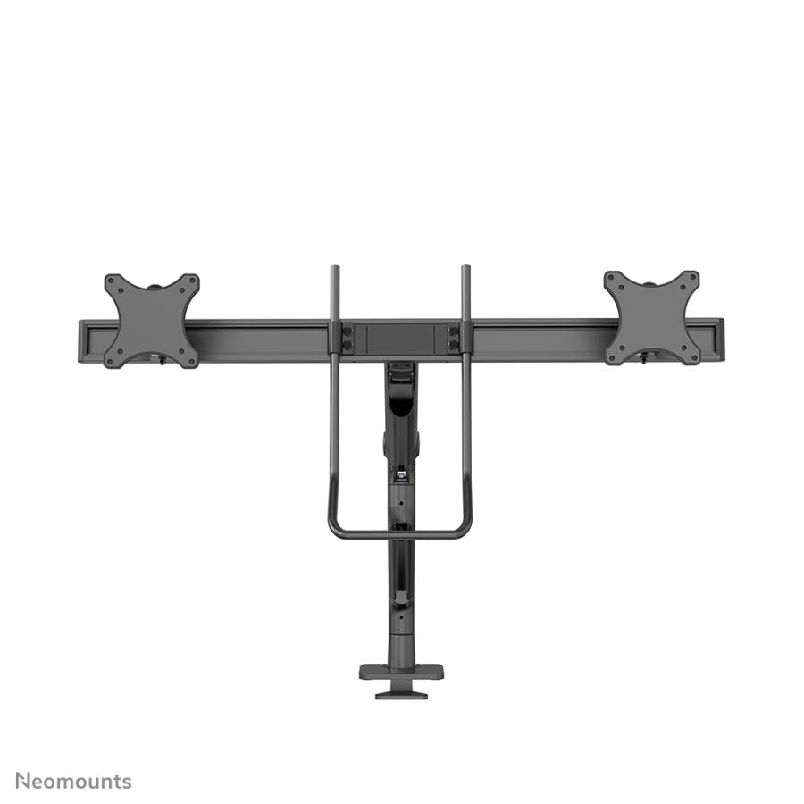 Neomounts DS75S-950BL2 Vollbewegungs-Schreibtischhalterung, 2x 17-27, 8 kg, 100x100 mm, schwarz