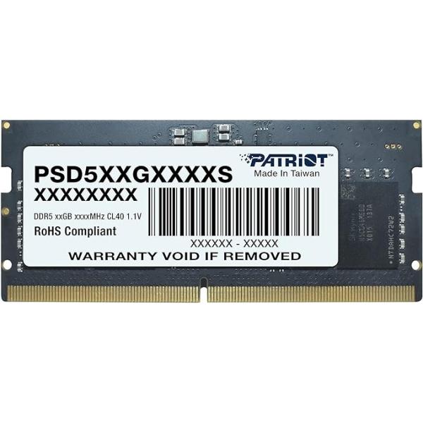Patriot PSD516G480081S Signature-Line So-DIMM, 16 GB, DDR5, 4800 MHz, CL40, 1,1 V