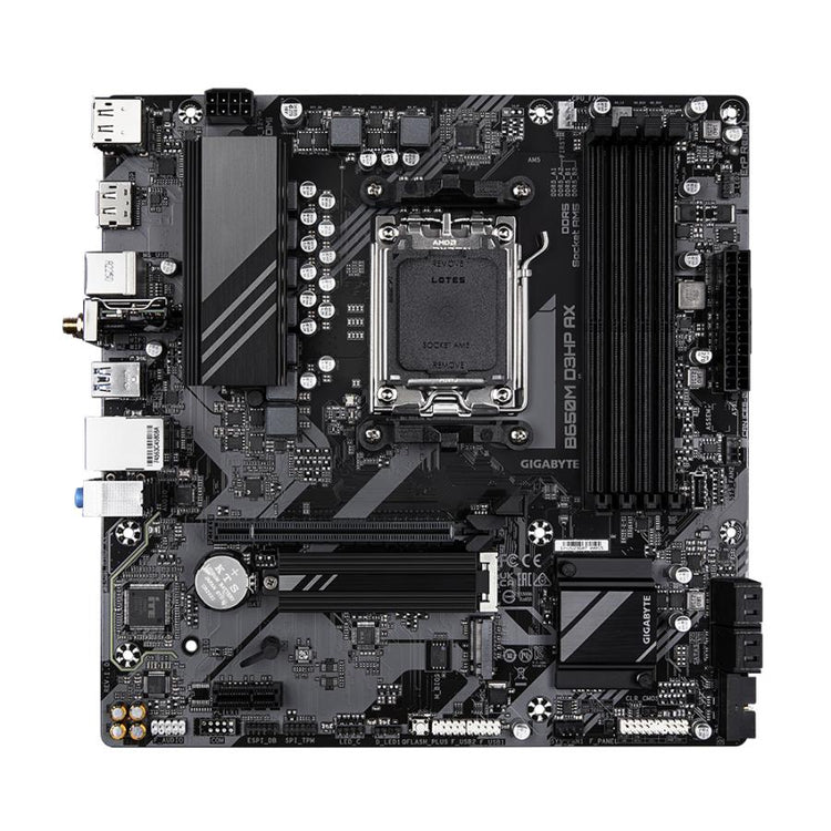 Gigabyte B650m D3HP AX B650M D3HP AX, AMD AM5, B650, DDR5, USB 3,2 Gen 1, 2,5 Gbe, Wi-Fi 6 ..