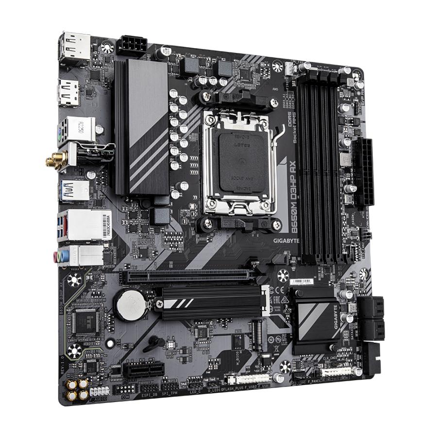 Gigabyte B650m D3HP AX B650M D3HP AX, AMD AM5, B650, DDR5, USB 3,2 Gen 1, 2,5 Gbe, Wi-Fi 6 ..