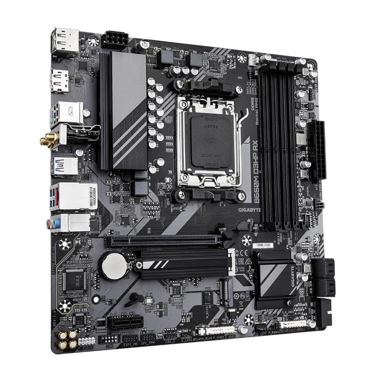 Gigabyte B650m D3HP AX B650M D3HP AX, AMD AM5, B650, DDR5, USB 3,2 Gen 1, 2,5 Gbe, Wi-Fi 6 ..