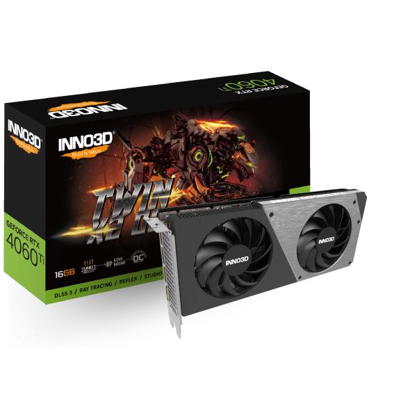 Inno3d Inno3d N406T2-16d6x-17805n Geforce RTX 4060 Ti Twin X2OC, 16 GB GDDR6, 128-Bit, 2595, 18 Gbit / s