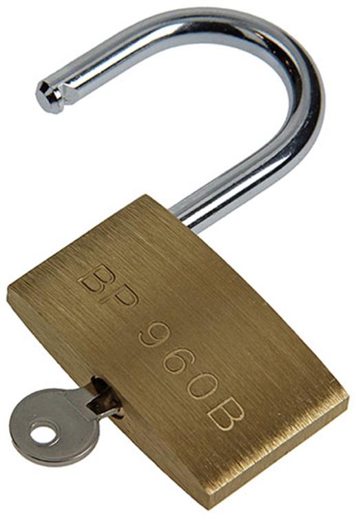 Mack 1014076 - Vorhängeschloss mit Zylinder Messing 60 mm | 10 Stück