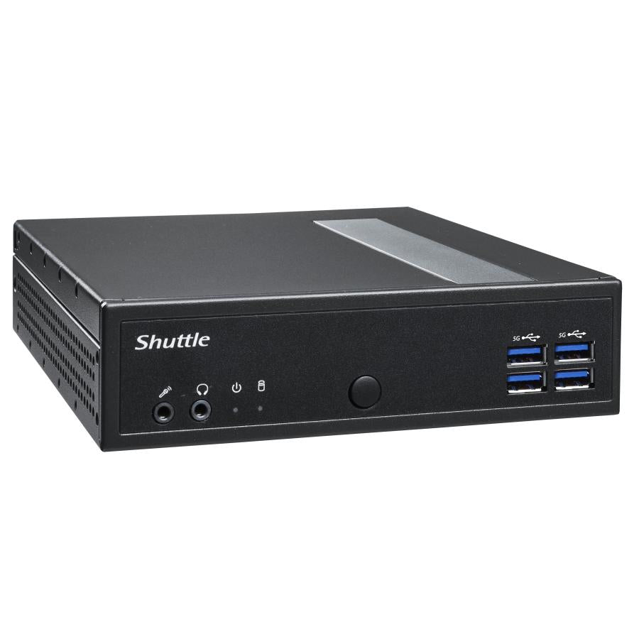 Shuttle Shuttle DL30N Slim Barebone PC, 1,35L, IINTEL N100 Lüfter, DDR5, 2x 2,5 GBE, HDMI 2,0B, 65W, 24 7