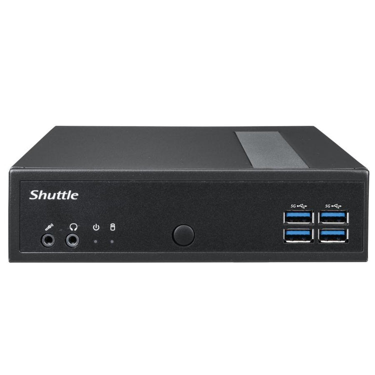 Shuttle Shuttle DL30N Slim Barebone PC, 1,35L, IINTEL N100 Lüfter, DDR5, 2x 2,5 GBE, HDMI 2,0B, 65W, 24 7