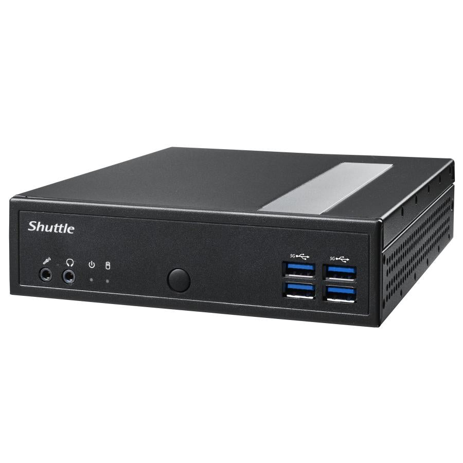 Shuttle Shuttle DL30N Slim Barebone PC, 1,35L, IINTEL N100 Lüfter, DDR5, 2x 2,5 GBE, HDMI 2,0B, 65W, 24 7