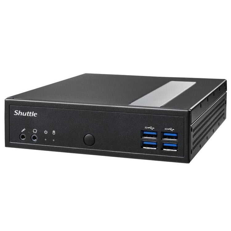 Shuttle Shuttle DL30N Slim Barebone PC, 1,35L, IINTEL N100 Lüfter, DDR5, 2x 2,5 GBE, HDMI 2,0B, 65W, 24 7
