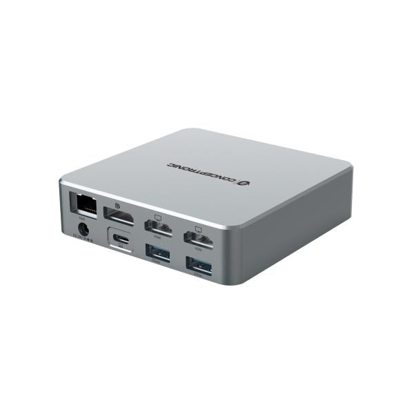 Conceptronic Concepttronic Donn25G 15-in-1 DisplayLink USB 3.2 Gen 2 Docking Station, Typ-C 10 Gbit / s, USB-A x2