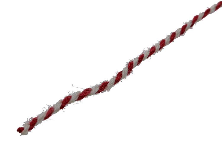 Mack 1014100 - Packseil Jute rot weiß 1mm ca. 90m | 10 Stück