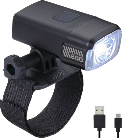 Bbb Cycling Adventure Strike 600 Helmlampe – Fahrradlampe für Helm – Fahrradbeleuchtung Mountainbike – USB wiederaufladbar – 600 Lumen – lange Akkulaufzeit – BLS-162