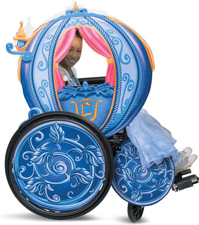 Disguise Disney Princess – Aschenputtel, Disney Princess Kutsche, adaptiver Rollstuhlbezug, Größe Einheitsgröße, Mädchen