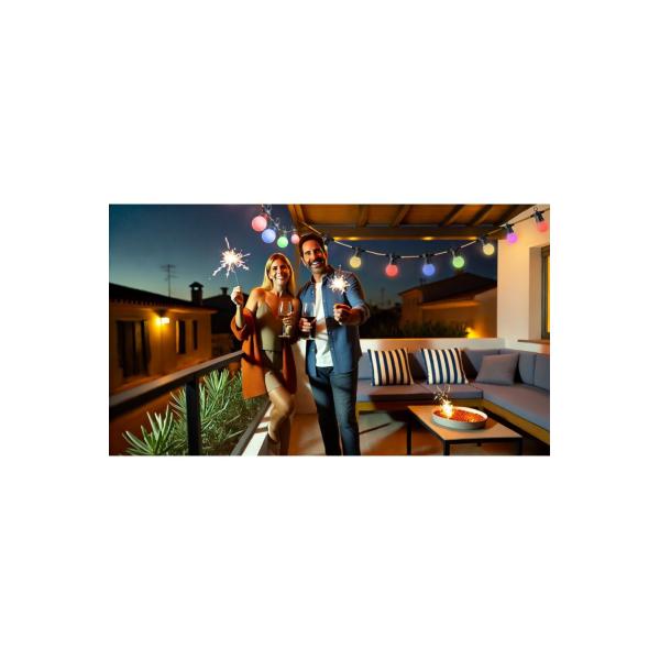 WOX WOX R5195 Dekorativer Singer 9M RGB+CCT, Google Assistant Amazon Alexa, IP65