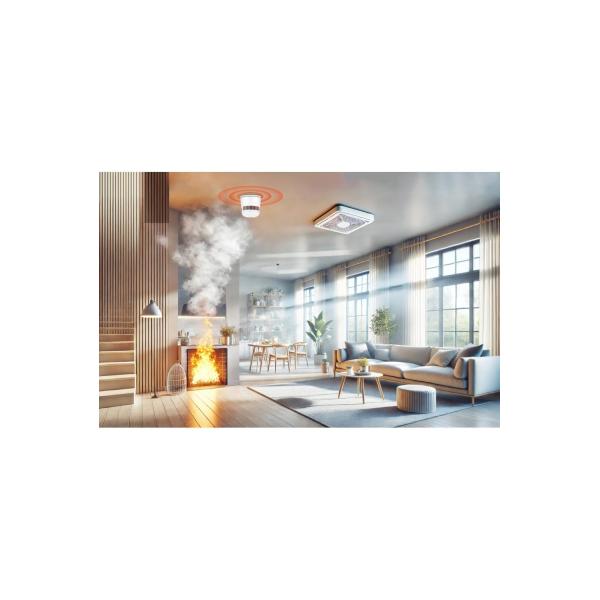 WOX WOX R7305 Zigbee -Rauchmelder, Zigbee, Google Assistant, IP20, Weiß
