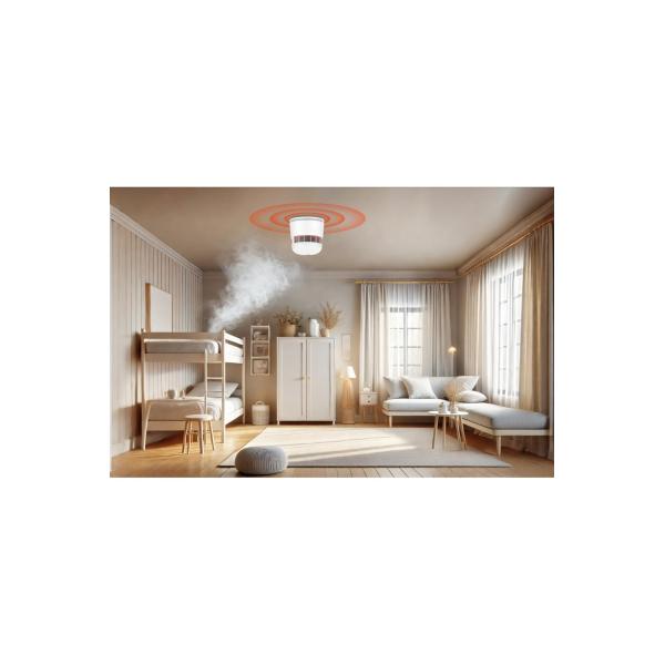 WOX WOX R7305 Zigbee -Rauchmelder, Zigbee, Google Assistant, IP20, Weiß