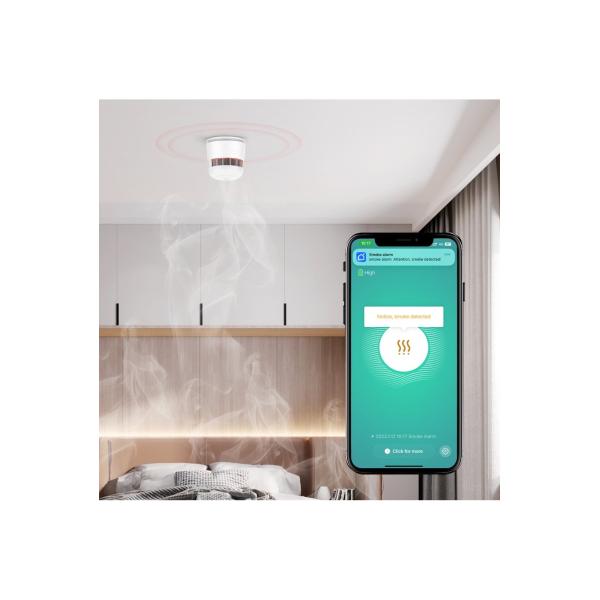 WOX WOX R7305 Zigbee -Rauchmelder, Zigbee, Google Assistant, IP20, Weiß