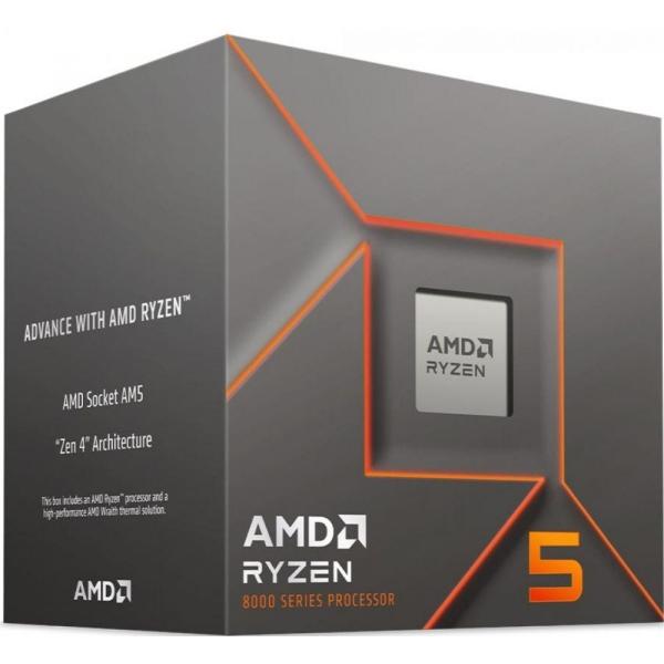 AMD AMD 100-000001591 Ryzen 5 8400F Tably, AMD AM5, 6-Core-HTT, 4,2 4,7 GHz, 16 MB L3, 65 W