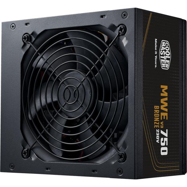 Cooler Master Cooler MPE-7501-AABW-3Beu Mwe Bronze V3, ATX 3.1, 750 W, 120 mm, ruhiger HDB-Lüfter