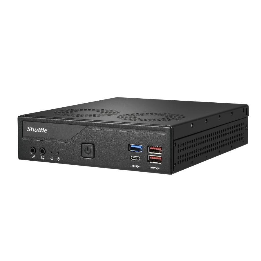 Shuttle Shuttle DH770 Mini PC Barebone, 1,35L, LGA 1700, Intel H770, DDR5-SDRAM, 2x 2,5 g LAN, 2x M.2, 24 7