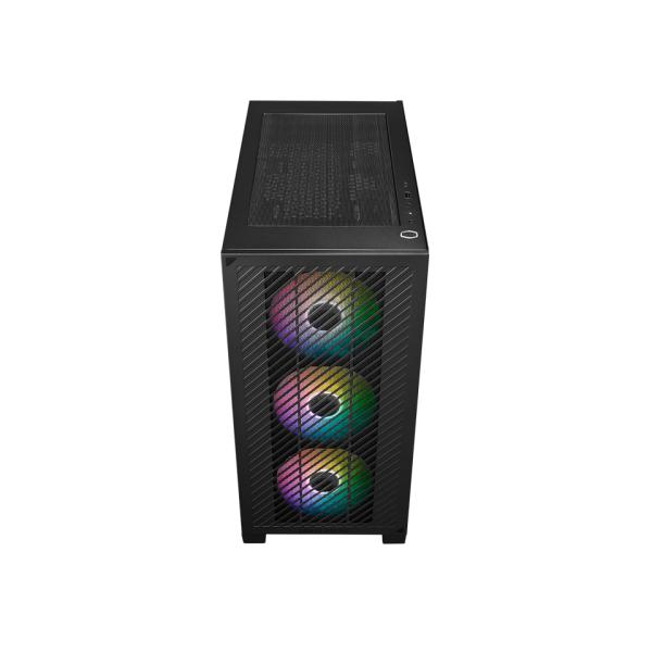 Cooler Master E301-KGNN-S00 Elite 301 Black Argb, ATX, Fenster, USB 3.2 Gen 1 Typ-C, 3x 120 mm Argb