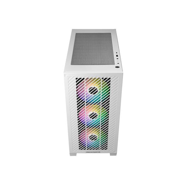 Cooler Master E301-WGNN-S00 Elite 301 White Argb, ATX, Fenster, USB 3.2 Gen 1 Typ-C, 3x 120 mm Argb