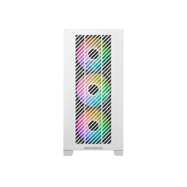 Cooler Master E301-WGNN-S00 Elite 301 White Argb, ATX, Fenster, USB 3.2 Gen 1 Typ-C, 3x 120 mm Argb