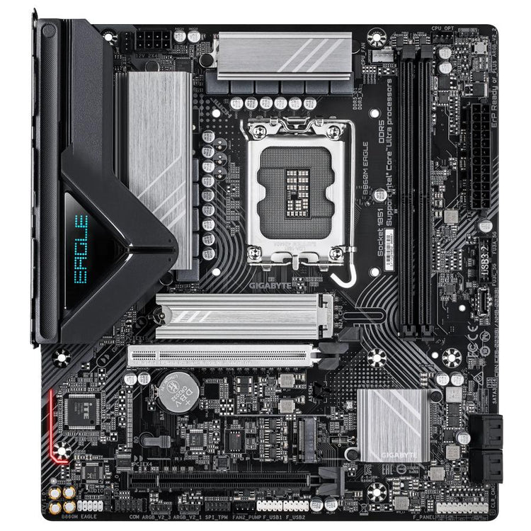 Gigabyte B860m Eagle, MATX, Intel LGA1851, B860, 2x DDR5, 2,5 GBE, USB Typ-C, PCIe 5.0