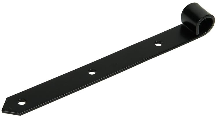 1013236 - Einzelladenscharnier schwarz 25 cm Durchmesser 18 mm | 6 Stück