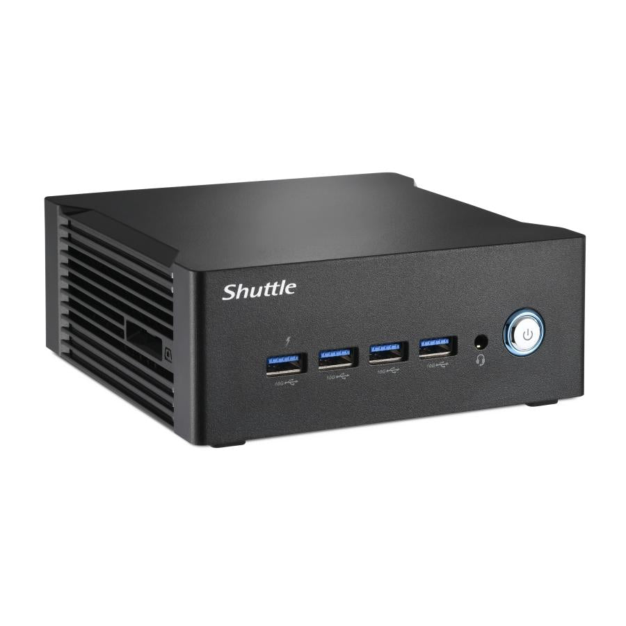 Shuttle NA10H7 Nano PC NA10H7, AMD Ryzen ™ 7-8845HS APU, Radon780m, 2xHDMI, 2xUSB-C 4,0 (DP) 2x2.