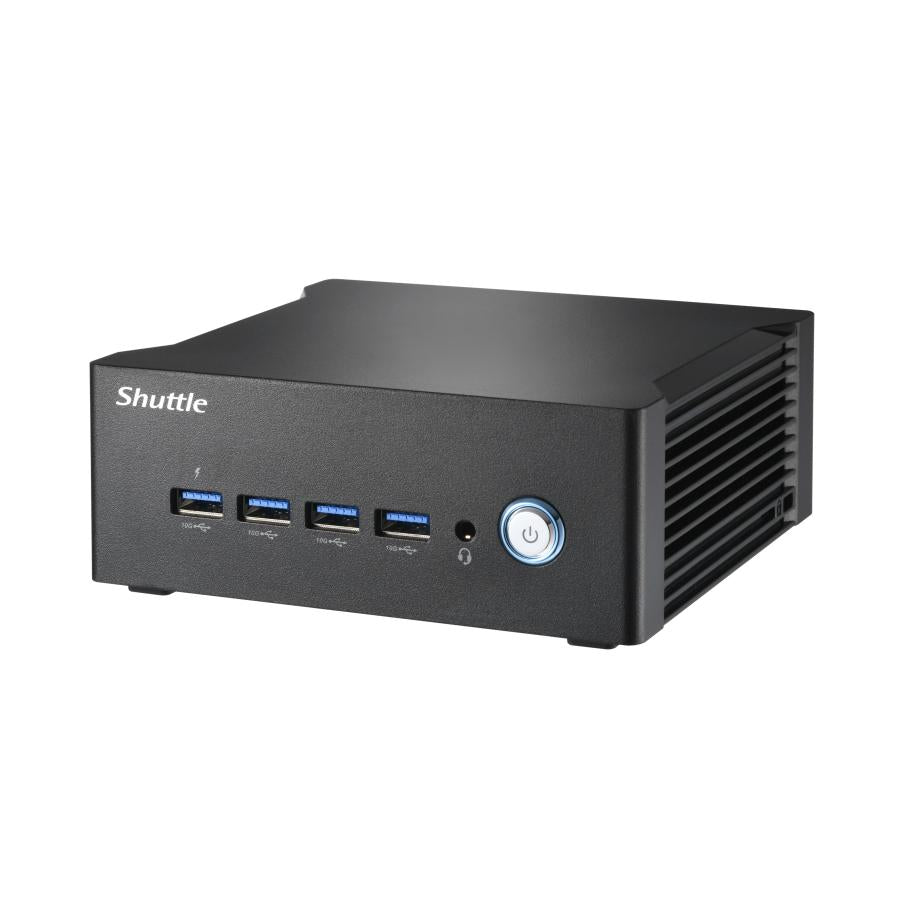Shuttle NA10H7 Nano PC NA10H7, AMD Ryzen ™ 7-8845HS APU, Radon780m, 2xHDMI, 2xUSB-C 4,0 (DP) 2x2.
