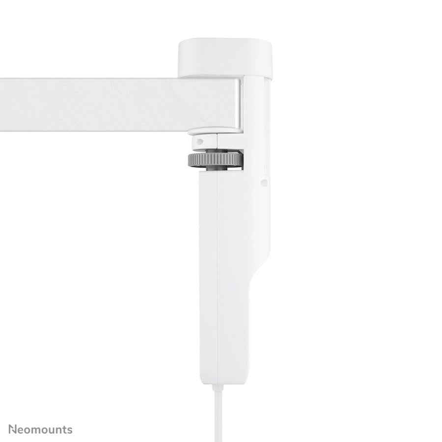 Neomounts DS22-840WH6 DESK-Suchdichse mit Klemme, 1,4 m, Innen-, Typ F, Kunststoff, Weiß, Stromversorgung