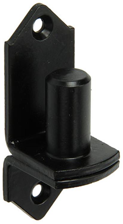 1013243 - Lukenhakenbefestigung, schwarz, Durchmesser 18 mm | 10 Stück