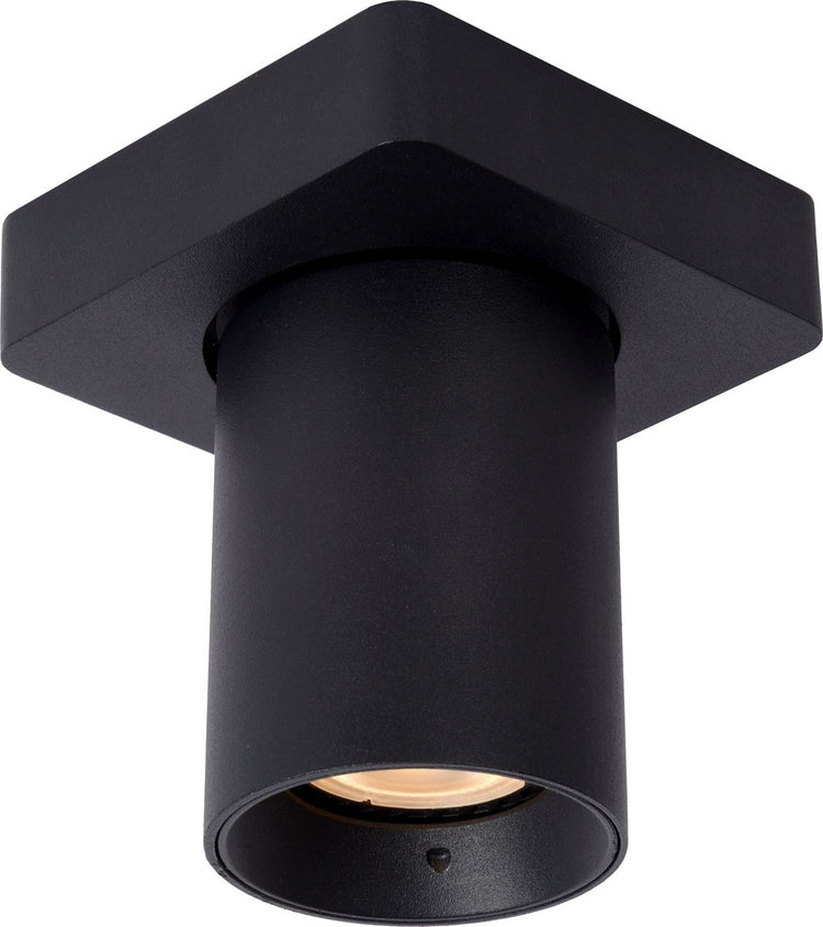 Lucide Nigel – Deckenstrahler (Deckenleuchte) – LED dimmbar bis warm – GU10 – 1 x 5 W 2200 K 3000 K – Schwarz