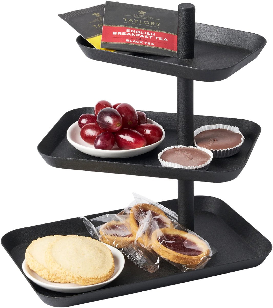 Yamazaki Etagere 3-lagig - Turm - Schwarz