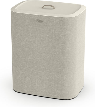 Joseph Joseph Tota Wäschekorb – 2 Fächer – Wäschesortierung – 90 Liter – Ecru