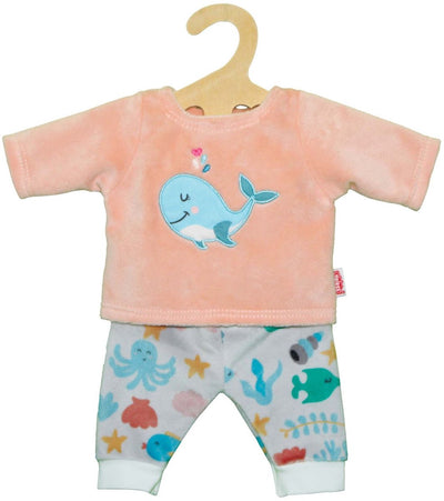 Dolls Fluffy Pyjamas Pink Wal, 28-35 cm
