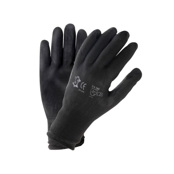 Assembly Handschuh Workshop Polyester mit PU-Beschichtung xl schwarz