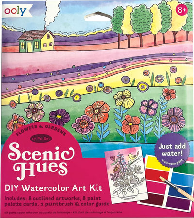 Ooly – malerische Farbtöne – d.i.y. Aquarell-Kunstset – Blumen und Gärten