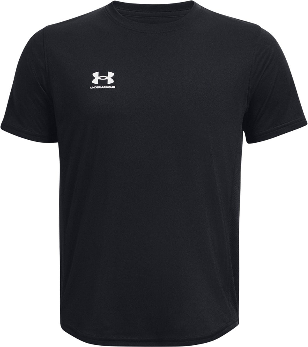 Under Armour UA B's Challenger Train SS Unisex-Sportshirt – Schwarz – Weiß